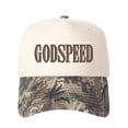thumbnail image 4 of GODSPEED Letter Embroidered Color Block Trucker Hat Unisex Adjustable Cotton Breathable Fashion Cap for Travel Daily Wear, 4 of 11