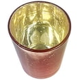 thumbnail image 3 of Hosley Rose Gold Mercury Glass Tealight Candle Holder Set of 7, 3 of 7