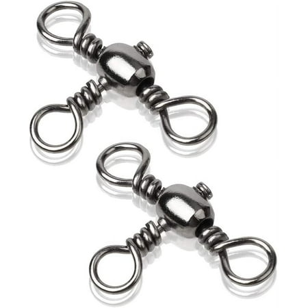 Stainless 3way Swivel Fishing crossline swivels 3 Way rigs Saltwater Freshwater Drifting trolling Fishing Tackle Connector for Spoons Minnow baits