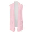thumbnail image 3 of Summer Cardigans for Women 2025 Lightweight Sleeveless Open Front Oversized Long Cardigan with Pockets Outerwear, 3 of 5