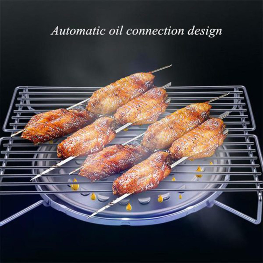 Portable Barbecue Stove Grill BBQ Cooker Cooking Outdoor Stainless Camping DIY Tools & Home Improvement Barbecue Grills Built in Barbecue Grills Barbecue Grills Charcoal Barbecue Grills & Outdoor - image 5 of 9