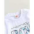 thumbnail image 5 of Bagilaanoe 2pcs Toddler Baby Boy Short Pants Set Letter Print Short Sleeves T-Shirts Tops + Shorts 6M 12M 18M 24M 3T Kids Casual Summer Outfits, 5 of 8