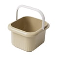 thumbnail image 3 of Baño de pies portátil con asa, bañera de hidromasaje para pies, masaje de pies, spa para pies Amarillo, 3 of 9
