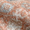 thumbnail image 3 of Washable Area Rugs 5x7 Rug for Living Room Indoor Mats for Entryway Soft Bedroom Rug Non Slip Vintage Boho Area Rug Farmhouse Throw Rugs Low Pile Stain Resistant Carpet 5'x7' Terracotta, 3 of 8