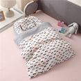thumbnail image 2 of Nido de bebé con manta de edredón, cama de guardería de algodón portátil y cómoda, parachoques de cuna para recién nacido, juego de cama para dormir Fivean unisex, 2 of 2