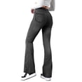 thumbnail image 4 of Rutainlusire Womens Jeans Petite Women's Solid Color Casual Pocket Button Denim Pants, 4 of 4
