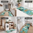 thumbnail image 5 of Dog Pattern with Pioneer Flower Background Kitchen Rugs Sets Of 3,Kitchen Runner Rugs Non Skid Washable,Decorative Kitchen Floor Mats for Kitchen,Sink,Laundry,17"x30"+ 17"x47" + 17"x59", 5 of 6