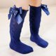 thumbnail image 1 of Calcetines de princesa hasta la rodilla con lazos grandes para niños y niñas, calcetín de algodón para bebés, calcetines de tubo largo para niños, Navidad, nuevo, 1 of 4