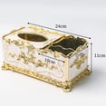 thumbnail image 5 of Joernso European Style Tissue Box Multi-functional ABS Embossed Design Napkin Case Home Decor, 5 of 8