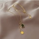 thumbnail image 4 of Collar Vintage Patchwork Ganfancp Cadena Ajustable para Mujeres, 4 of 7