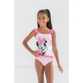 thumbnail image 4 of Disney Minnie Mouse Infant Baby Girls Tankini Top Bikini Bottom and Scrunchie 3 Piece Swimsuit Set Infant to Big Kid, 4 of 5