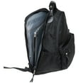 thumbnail image 2 of KAUKKO Vintage Casual polyster and Leather Rucksack Backpack (Nylon Black), 2 of 5