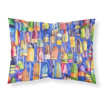 Carolines Treasures 8723PILLOWCASE Lobster Bouys Fabric Standard Pillowcase Standard multicolor