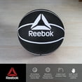 thumbnail image 3 of Reebok Size 7 Basketball with inflatable Pump - Durable Rubber Basketball for Indoor & Outdoor Play,Black – Official Size 7 Basketball for Adults and Teens, 3 of 7
