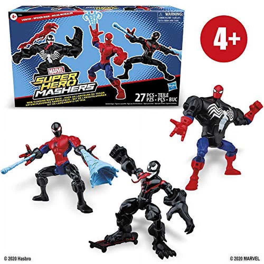 Marvel Super Hero Mashers Web Slinging Mash Pack Figure Set Venom