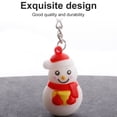 thumbnail image 3 of justharion Keychain Christmas Themed Silicone Pendant Key Ring Bag Decorative Attachment Alloy Keychain, Type 4, 3 of 7