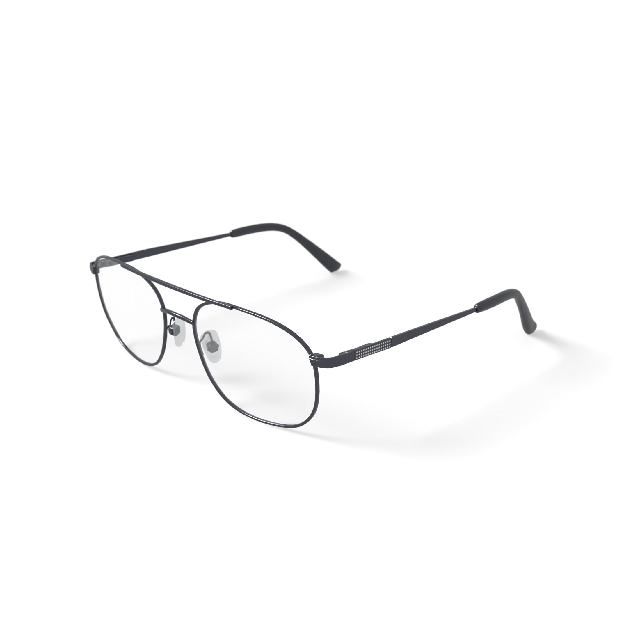 Wrangler Men's W129 Oval Prescription Eyeglasses with Case, Gunmetal