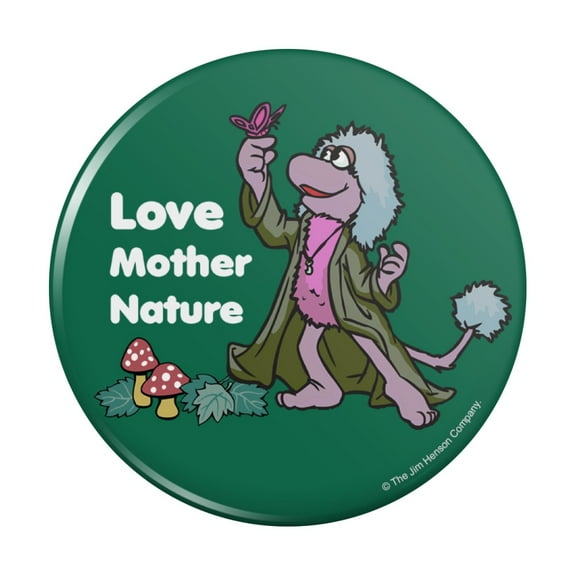 Mokey Love Mother Nature Fraggle Rock Kitchen Refrigerator Locker Button Magnet