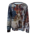 thumbnail image 5 of Birdeem Chandails en Molleton Décontractés pour Femmes Imprimé Thermique Col Rond Manches Longues T-Shirts Amples, 5 of 5