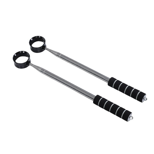 Stainless Steel Telescopic Club Ball Retrievers Extendable Lightweight Golf Ball Pickers Grabbers for Golf Course Accessories 2.6m Long 2pcs