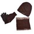 thumbnail image 2 of Godderr 3Pcs Kids Boys Girls Beanie Hat and Glove Scarf Set, Toddler Fleece Lining Winter Hat Winter Scarf Winter Gloves Set Baby Winter Warm Knitted Cap Set for 3-10Y, 2 of 7