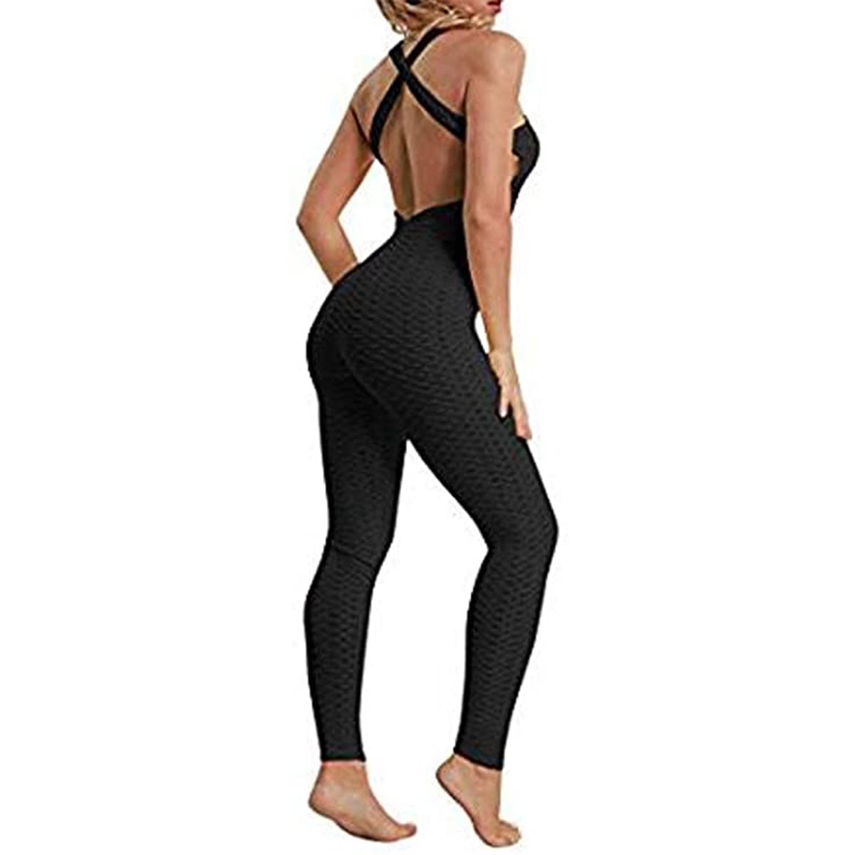 XBTCLXEBCO Womens Yoga Jumpsuit Fitness Leggings Sports