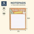 thumbnail image 4 of 4-Pack Notepad Sets for Gifts, Appreciation, Office Supplies, 50 Sheets Per Memo Pad, 200 Sheets Total, 4 Motivational Designs (4x5 in), 4 of 8