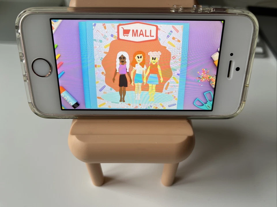 FLINT- Desktop Phone Stand Small Bench Chair Mobile Phone Holder For 4-7-Inch Phones