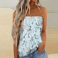 thumbnail image 2 of RMGVDSD Women's Floral Tube Tops Women Print Strapless Bandeau Tank Summer Backless Tube Top Sleeveless Loose Holiday Shirts Blouses Soft Shirts Clothes, 2 of 5