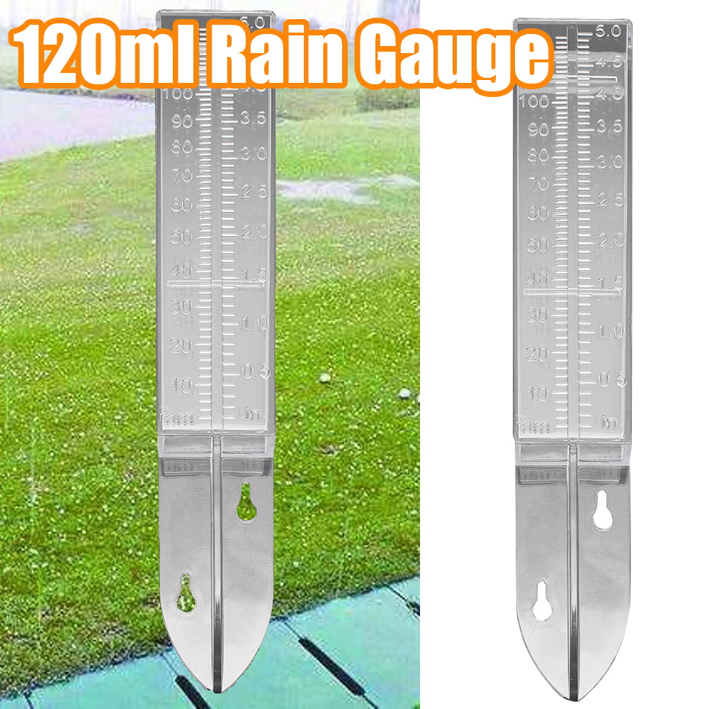 Easy to Read Cylinder Shape Clear Water Rain Gauge Raining Measure Tool for Outdoor Garden Yard 25Cm Height Plastic Rain Gauge 