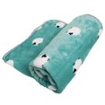 thumbnail image 4 of Ultra Fluffy Soft Fleece Pet Throw Blanket, Paw Pattern Warm Flannel Blanket for Dog Puppy Cat, Multi Color Brown Pink White, 4 of 5