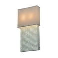 thumbnail image 4 of Meyda 145914 15 in. Francesca with Crystals Wall Sconce, Pebble Shantung Pewter, 4 of 4