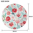 thumbnail image 6 of Pioneer Flower Floral Print Pattern Round Tablecloth 60"x60",Wrinkle Wipeable Table Cloth for Kitchen Dining Room Picnic Patio Party, 6 of 6