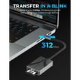 thumbnail image 3 of Lector de Memorias USB-C SABRENT DUAL microSDXC SD / SDXC UHS-II, 3 of 7