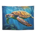 thumbnail image 5 of COMIO Tapestry Painting Of A Deep Sea Turtle In The Ocean Aesthetic Bedroom Tapestries Abstract Tortoise Wall Tapestries Wall Hanging Decor Home Decoration for Bedroom Living Room Dorm Landscape, 5 of 7