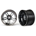 thumbnail image 2 of Wheels, 1.9' split-spoke (black chrome) (wide, rear) (2), 2 of 2