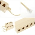 thumbnail image 3 of 2pcs Phone Lines Splitter Adapter 1 In 5 Way Telephone Splitter Easy Installation Landline Splitter Junction Box 6P4C Telephone Adapter, 3 of 8