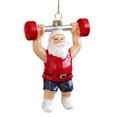 thumbnail image 1 of Adornos navideños de plástico con dibujos animados Diseños de árboles de Papá Noel Decoraciones navideñas coloridas con poses únicas Decoración festiva para colgar en el árbol y decorar el hogar, 1 of 7