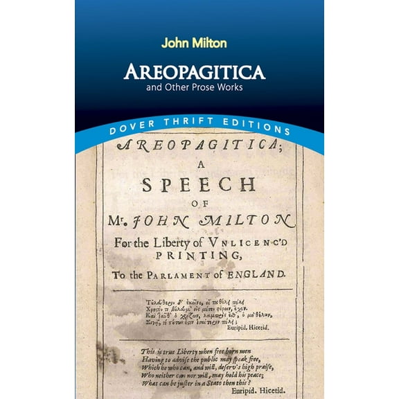 Dover Thrift Editions: Philosophy Areopagitica and Other Prose Works, (Paperback)