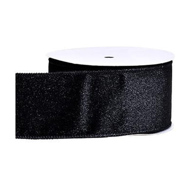 Cqxid Event & Party Under $10 Christmas Velvet Wired Edge Ribbon 2.4 Inch 9 Yard Cobalt Blue