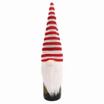 Hyknon Christmas Wine Bottle Cover Christmas Decoration Santa Claus Gnomes Plush Wine Bottle Topper Decorative Bottle Bags for Holiday Party Decoration and Table Decoration
