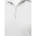 thumbnail image 4 of A2Y Women's Basic Casual Essentials 4-Button Junior-Fit Polyester Polo Shirt White XL, 4 of 6
