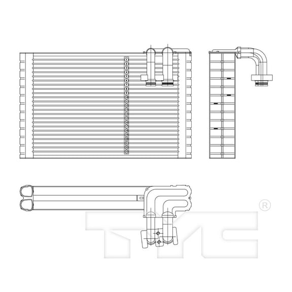 TYC 97208 A/C Evaporator Core Fits 2012 Honda Odyssey