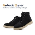thumbnail image 5 of SAFETY LOONG Soft Toe Work Boots, 6 Inch Nubuck Leather Boots with Side Zipper Workboots Black 14, 5 of 8
