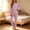 Purple, variant on FSYBOA Girls Outfit Set Size 7, Casual 2 Piece Crew Neck Comfortable Tops and Pants Purple