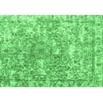 thumbnail image 1 of Ahgly Company Indoor Rectangle Abstract Emerald Green Contemporary Area Rugs, 2' x 5', 1 of 4