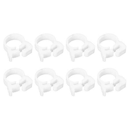 

Double Gripping Nylon Hose Clamps 8 Pack 12.3-13.5mm Double Snap Grip Hose Clip