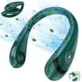 thumbnail image 1 of Ventilador de cuello portátil, ventilador de cuello sin aspas recargable con batería de 5000 mAh, ventilador personal de refrigeración de 360° con LED, mini ventilador de cuello, 1 of 5