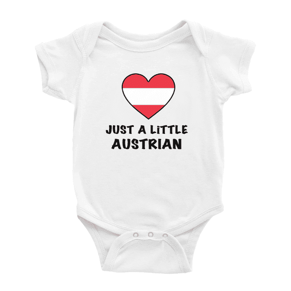 Just A Little Austrian Funny Baby Bodysuit