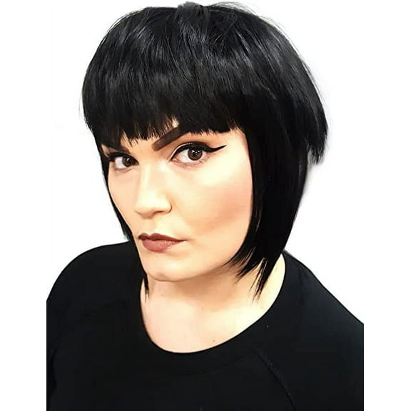 Enigma Wigs Women's Moto Wig, Black, One Size